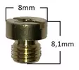 Pääsuutin # 116 Pyöreä 6mm Yhteensopiva: Dellorto - Duell muut varaosat ja tarvikkeet - 115254 - 1