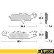 ProX Jarrupalasarja Eteen KFX450R '08-14 (Left) + KVF650 Brute Fo - Duell MP varaosat ja tarvikkeet - 80964 - 1