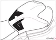 Puig Tank Pad + Side Part Kawasaki Er-6N 12-17'C/Carb - Duell MP varaosat ja tarvikkeet - 90334 - 1