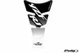 Puig Tank Pad Spirit Rsv1000 C/Silver-Clear - Duell MP varaosat ja tarvikkeet - 93944 - 1