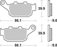 Sbs Jarrupalat Ceramic - Duell MP varaosat ja tarvikkeet - 122204 - 1
