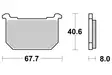 Sbs Jarrupalat Ceramic - Duell MP varaosat ja tarvikkeet - 123644 - 1