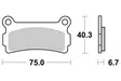 Sbs Jarrupalat Ceramic - Duell MP varaosat ja tarvikkeet - 123884 - 1