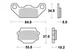 Sbs Jarrupalat Racing Sintered - Duell MP varaosat ja tarvikkeet - 123204 - 1