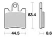 Sbs Jarrupalat Sintered - Duell MP varaosat ja tarvikkeet - 123824 - 1