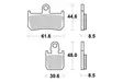 Sbs Jarrupalat Sintered - Duell MP varaosat ja tarvikkeet - 123954 - 1