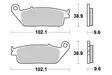 Sbs Jarrupalat Sintered Replaced with 23-700HS - Duell MP varaosat ja tarvikkeet - 123924 - 1