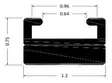 Sno-X Liukukisko Yamaha 142cm Grafiitti - Duell MK varaosat ja tarvikkeet - 24194 - 1