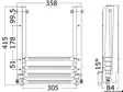 Step ladder under platform 4 steps XL - Duell venetarvikkeet - 4804 - 1