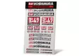 Yoshimura Yoshimura Decal Sheet 8mil 12" x 19" - Duell MP varaosat ja tarvikkeet - 113514 - 1