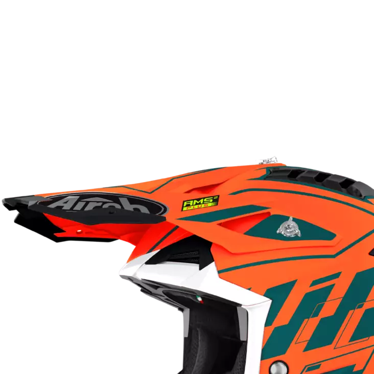 Airoh Aviator 3 Lippa Rampage oranssi - Duell ajovarusteet - 60075 - 1