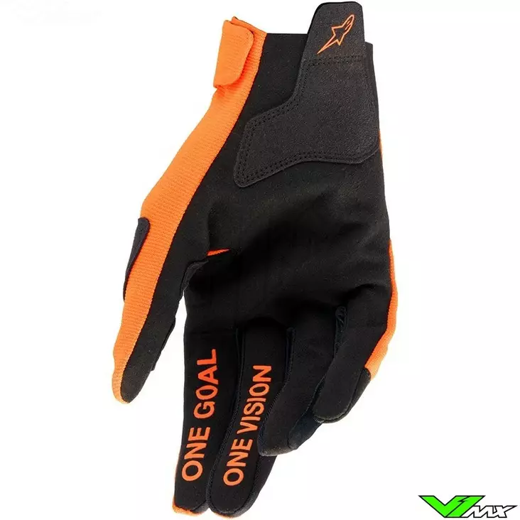 Alpinestars Hanska Youth Radar Hot Oranssi Musta, M - Duell ajovarusteet - 39645 - 1