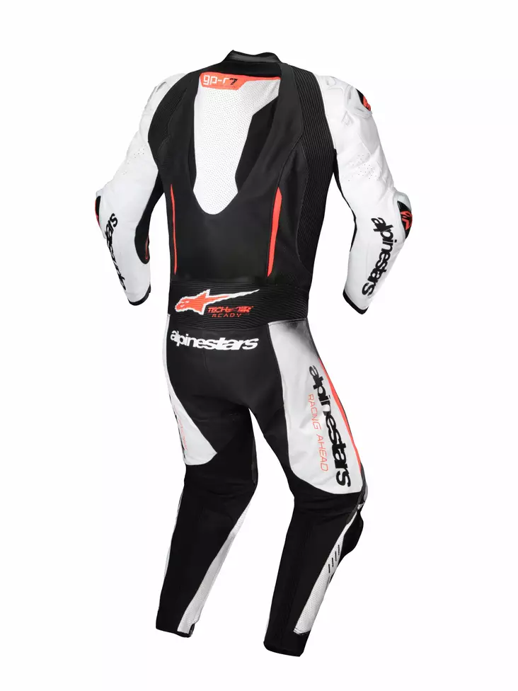 Alpinestars Nahkapuku 1-pcs GP-R7 Valkoinen/Musta/Punainen, 56 - Duell ajovarusteet - 40795 - 1