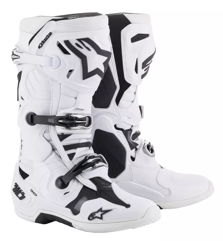 Alpinestars Saapas Tech 10 Valkoinen, 44.5 (10) - Duell ajovarusteet - 39835 - 1