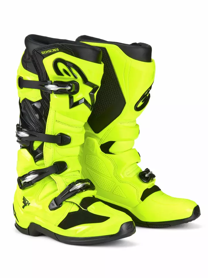 Alpinestars Saapas Tech 7 Keltainen Fluo/Musta, 40.5 (7) - Duell ajovarusteet - 38515 - 1
