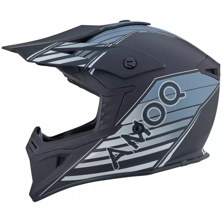 AMOQ Meteor V2 Kypärä Axis Musta/Harmaa, L - Duell ajovarusteet - 51155 - 1