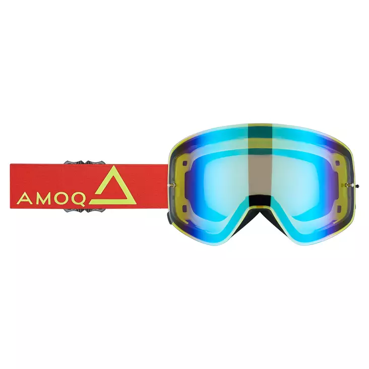 AMOQ Vision Magnetic Crossilasit Red-HiVis - Gold Mirror - Duell ajovarusteet - 52525 - 1