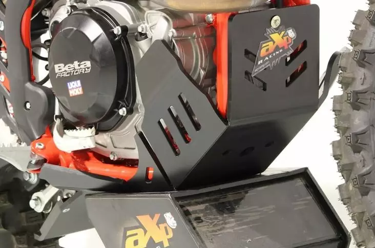 AXP Xtrem HDPE Skid Plate Black Beta 350RR/390RR/430RR/480RR/500RR 20-22 - Duell MP varaosat ja tarvikkeet - 86555 - 1