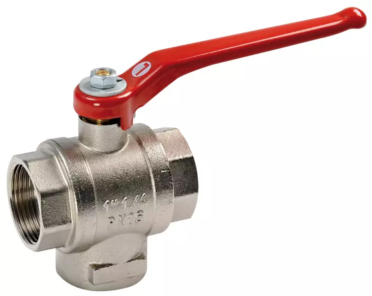 Ball ball brass 3-way 1/2" L - Duell venetarvikkeet - 6925 - 1