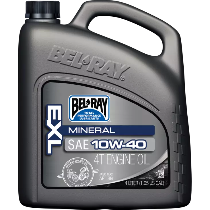 Bel-Ray EXL Mineral 4T 10W-40 4L - Duell öljyt ja muut nesteet - 62505 - 1