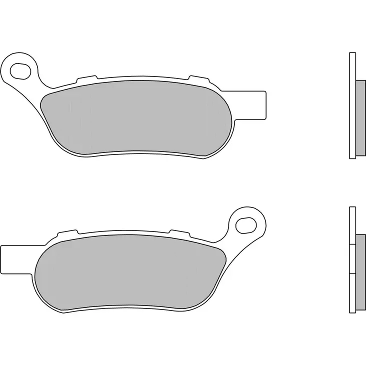Brembo Jarrupalat Taakse Sintered Road - Duell MP varaosat ja tarvikkeet - 122525 - 1