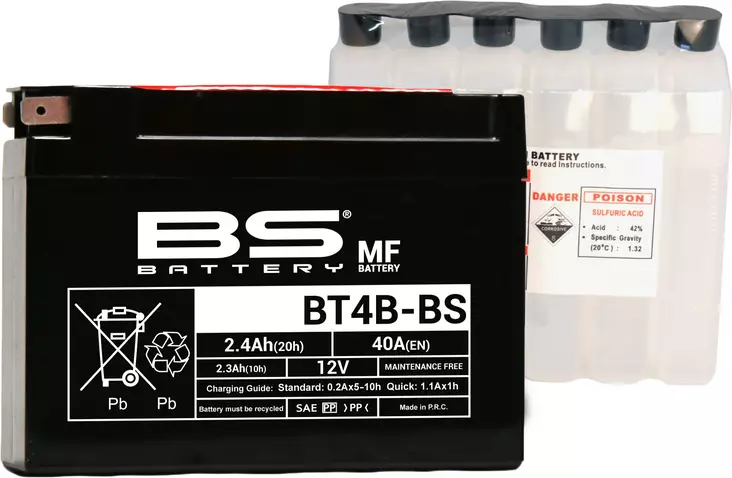 BS Battery BT4B-BS MF (cp) Maintenance Free - Duell muut varaosat ja tarvikkeet - 132045 - 1