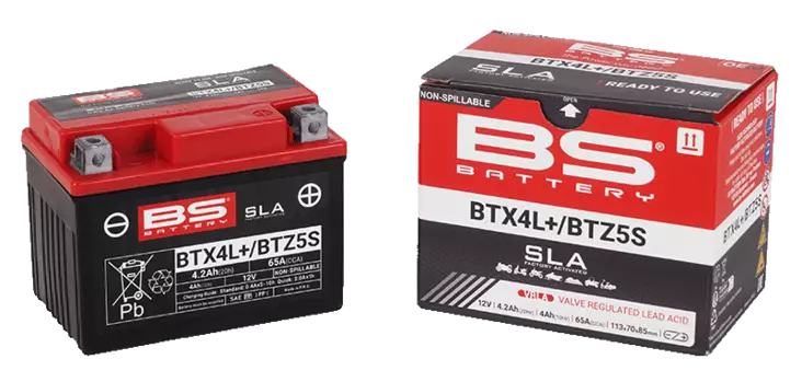 BS Battery BTX4L+/BTZ5S (FA) SLA - Sealed & Activated - Duell muut varaosat ja tarvikkeet - 131435 - 1