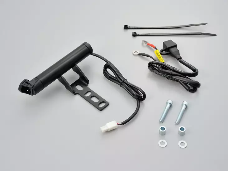 Daytona gps/puhelin kiinnikealusta pääsylinteriin USB latausliittimellä - Duell MP varaosat ja tarvikkeet - 116895 - 1