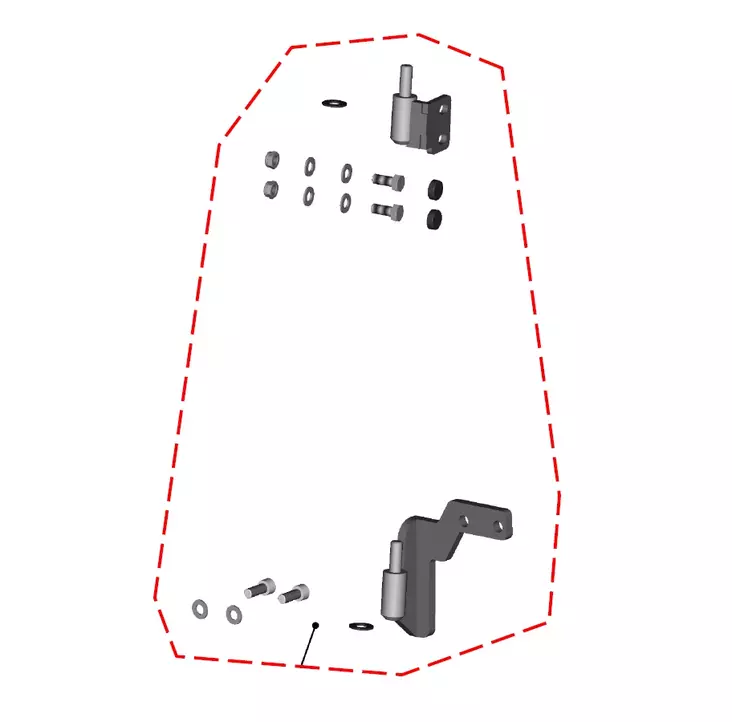 DFK Oven Saranasarja Oikea Polaris Ranger 570 Midsize 2022-> - Duell ATV varaosat ja tarvikkeet - 29585 - 1