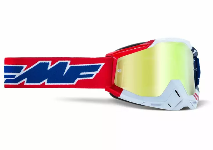 FMF POWERBOMB Goggle US of A - True Gold Linssi - Duell ajovarusteet - 140155 - 1