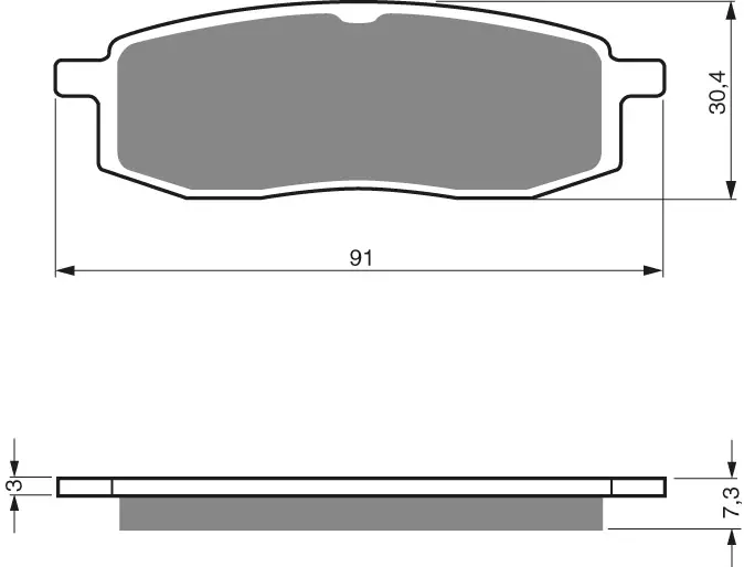 GOLDFREN Jarrupalat 043 Ceramic Carbon AD - Duell MP varaosat ja tarvikkeet - 69035 - 1