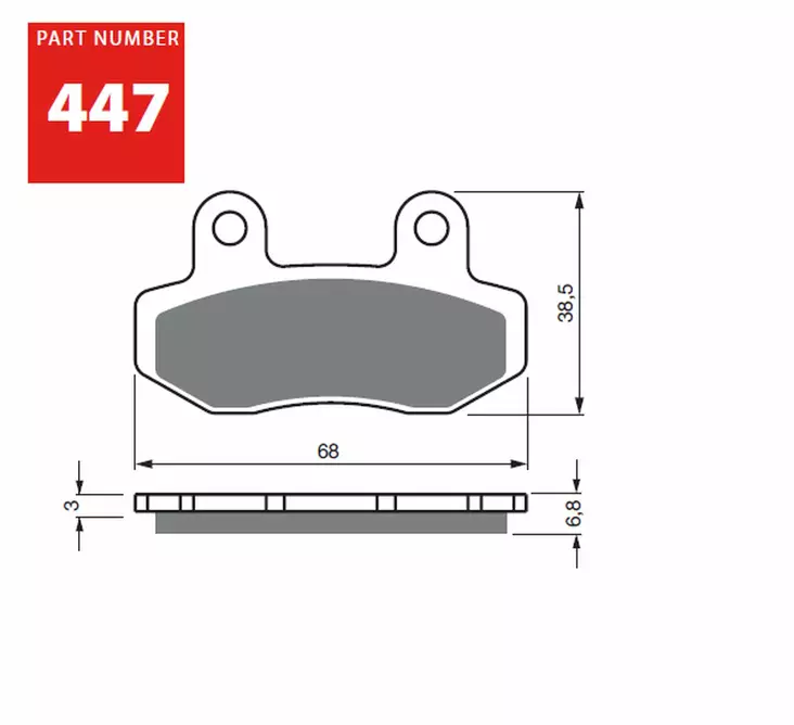 GOLDFREN Jarrupalat 447 Ceramic Carbon S3 - Duell MP varaosat ja tarvikkeet - 67785 - 1