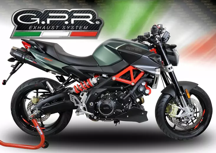 GPR Aprilia Shiver 900 2017/20 e4 Pair EC-Approv. slip-on exhaust GP Evo4 Poppy - Duell MP varaosat ja tarvikkeet - 110245 - 1