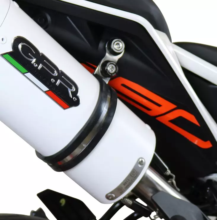 GPR Ktm Duke 250 2017/20 e4 EC-Approv. slip-on exhaust catalized Deeptone Inox - Duell MP varaosat ja tarvikkeet - 109415 - 1