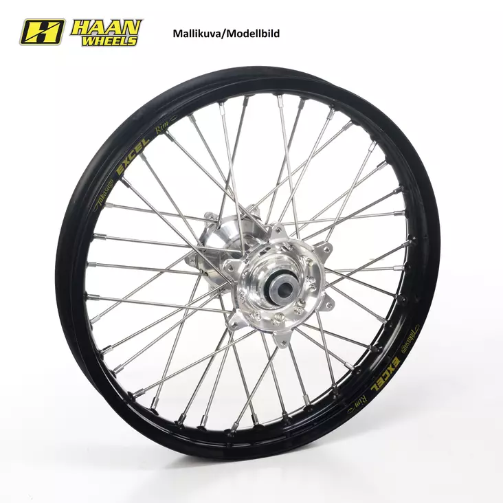 Haan wheel KTM SX/SX-F 15-.. EXC/F 16-.. 21-1,60 ALU HUB/BLACK RIM - Duell MP varaosat ja tarvikkeet - 63285 - 1