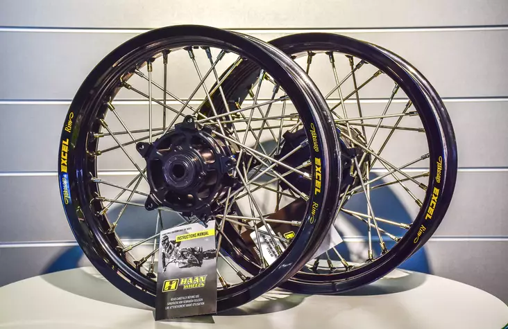Haan wheel SX&SXF&EXC MODELS 95- 17-5,00 BLACK RIM/BLACK HUB - Duell MP varaosat ja tarvikkeet - 63765 - 1