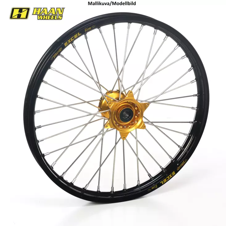 Haan wheel YZ80/85 93- 19-1,40 GOLD HUB/BLACK RIM - Duell MP varaosat ja tarvikkeet - 63895 - 1