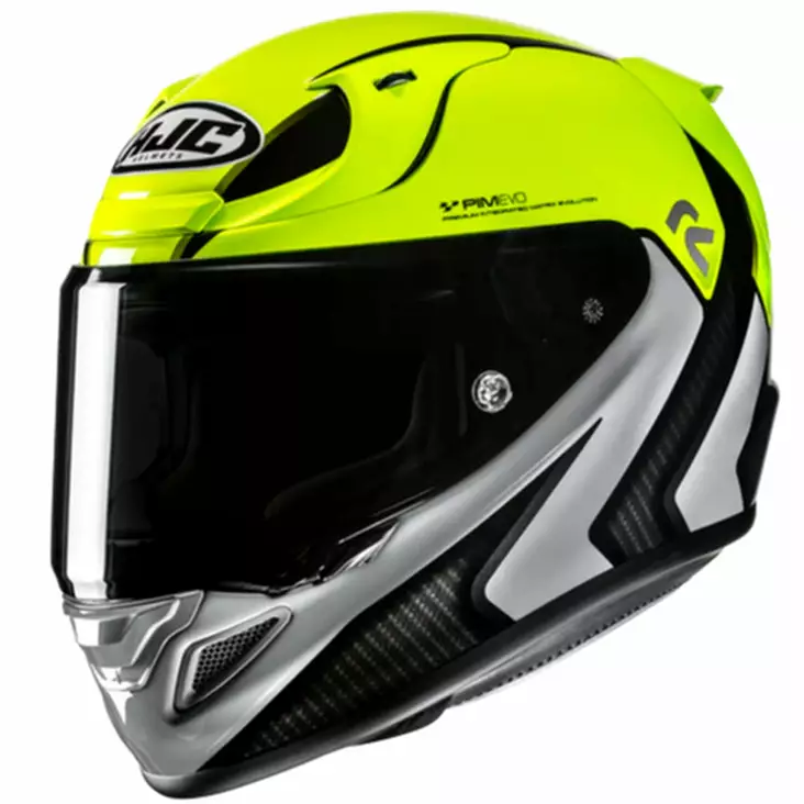 HJC Kypärä RPHA 12 Kos Keltainen Fluo/Musta/Harmaa MC3H, S - Duell ajovarusteet - 56585 - 1