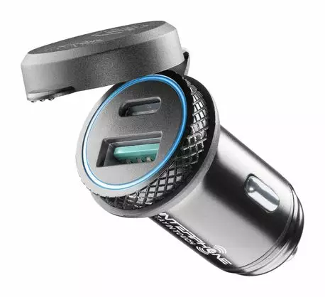 Interphone USB adapter for cigarette lighter USB-A&C - Duell MP varaosat ja tarvikkeet - 116415 - 1