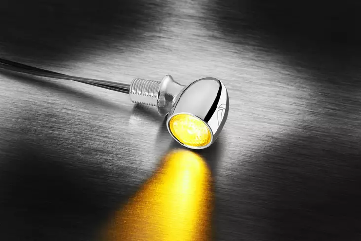 Kellermann Atto® indicator chrome w/ clear glass - Duell MP varaosat ja tarvikkeet - 131945 - 1