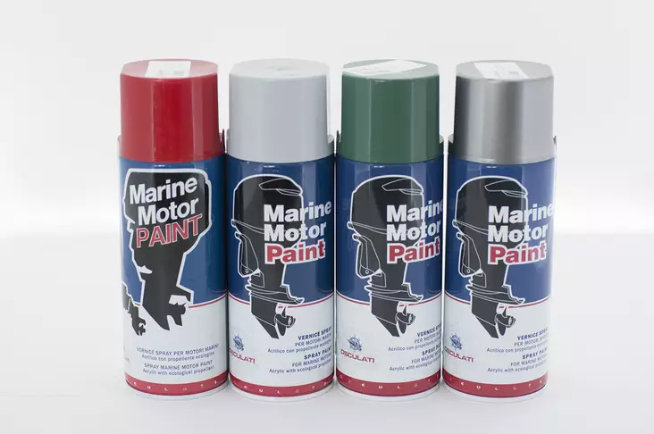 Moottorimaali 400ml Volvo aquamatic grey - Duell venetarvikkeet - 4695 - 1