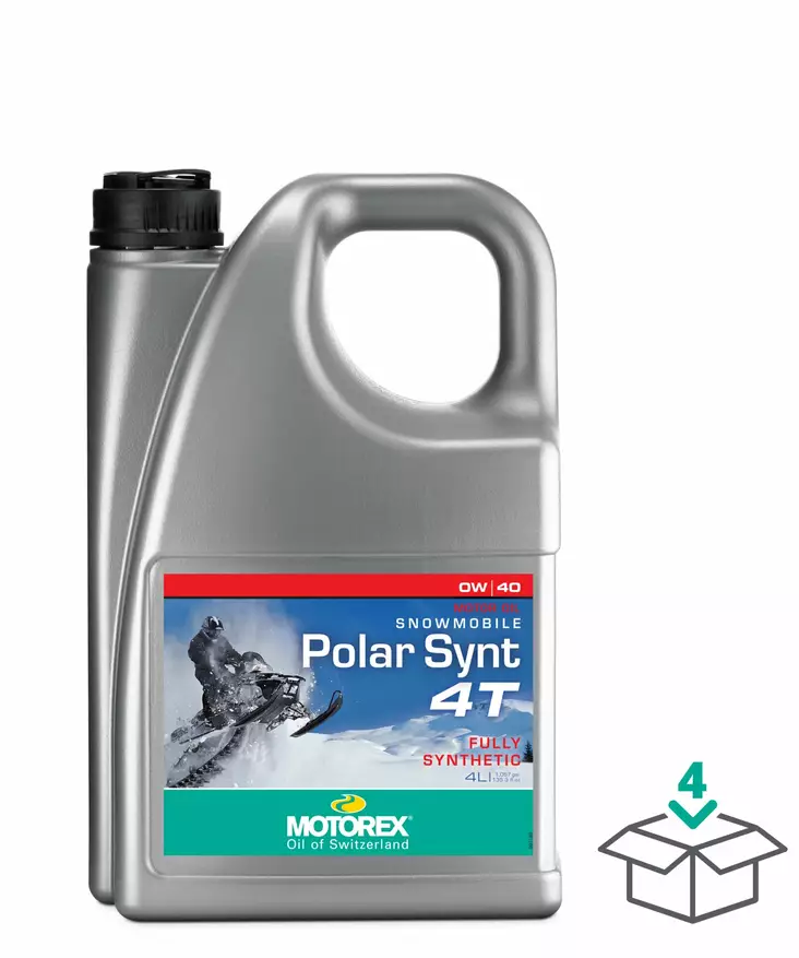 Motorex Snowmobile Polar Synt 4T 0W/40 4 ltr (4) - Duell öljyt ja muut nesteet - 63045 - 1