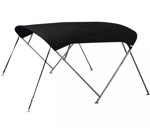 OS CRUISER BIMINI STAINLESS STEEL 4 BOW 1.8M-2.1M BLACK - Duell venetarvikkeet - 132985 - 1