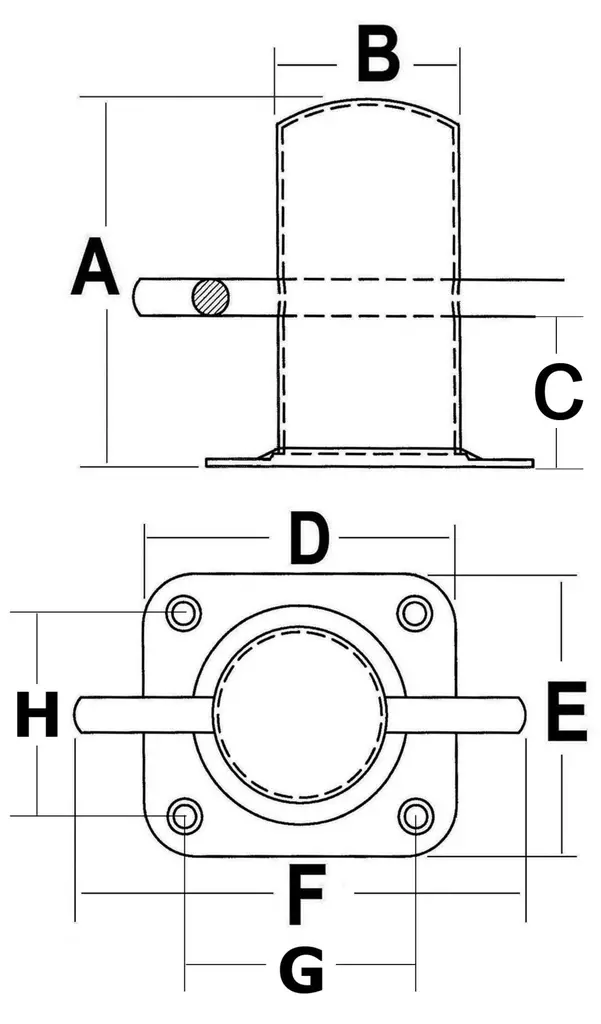 Osculati Ercole pollari 60mm - Duell venetarvikkeet - 5445 - 1