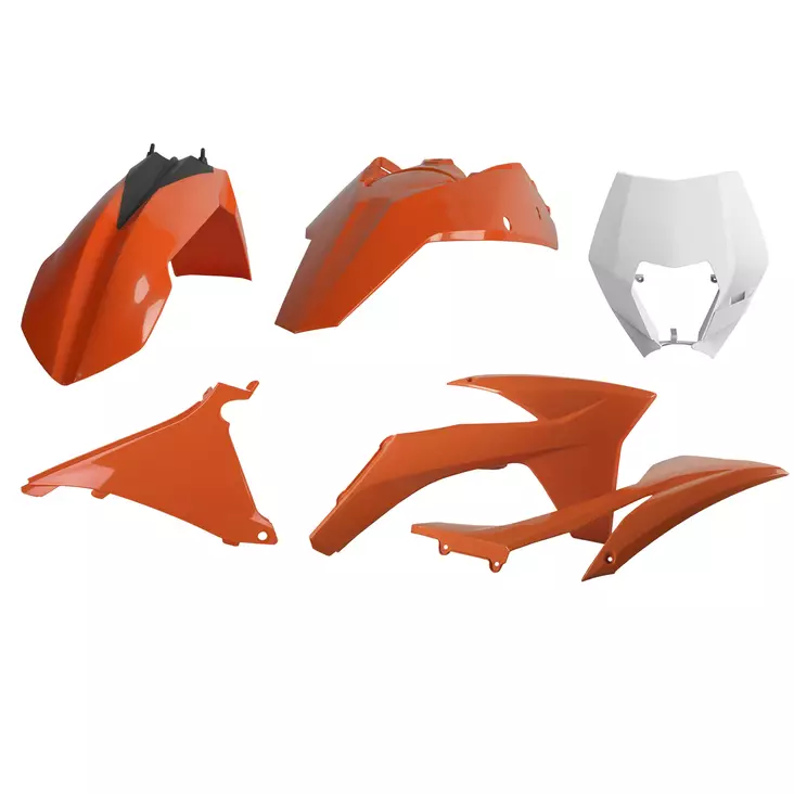 Polisport Complete Kit KTM EXC/EXC-F/XC-W/XCF-W (12-13) w/mask OEM Color (1) - Duell MP varaosat ja tarvikkeet - 129995 - 1