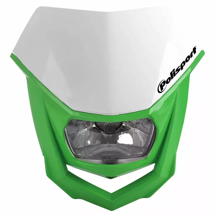 Polisport HALO Headlight White/green (8) - Duell MP varaosat ja tarvikkeet - 131215 - 1