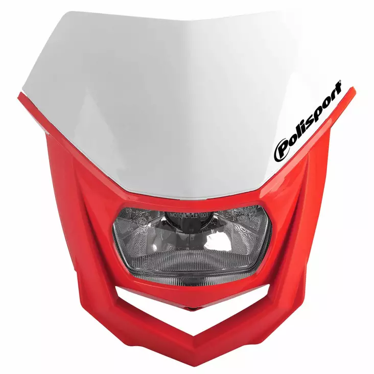 Polisport HALO Headlight White/red (8) - Duell MP varaosat ja tarvikkeet - 131985 - 1