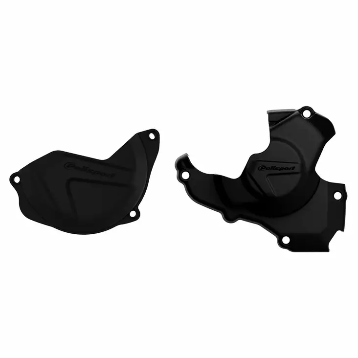 Polisport Kit Clutch+Ignition cover protector CRF450R (10-16) Black (24) - Duell MP varaosat ja tarvikkeet - 128845 - 1