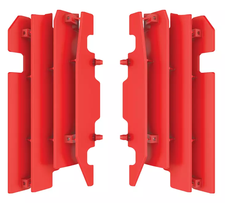 Polisport Radiator louvers CR125/250(00-04) CRF450F(03-04) red cr04 (24) - Duell MP varaosat ja tarvikkeet - 129245 - 1