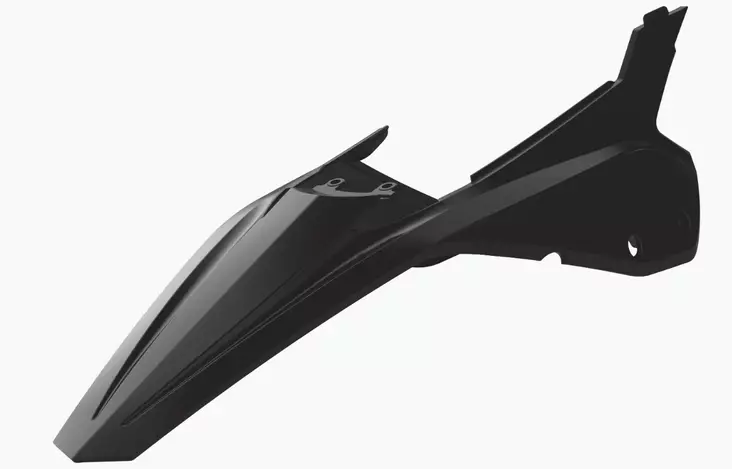 Polisport rear fender/side panel RR (20-24) Black (5) - Duell MP varaosat ja tarvikkeet - 130205 - 1